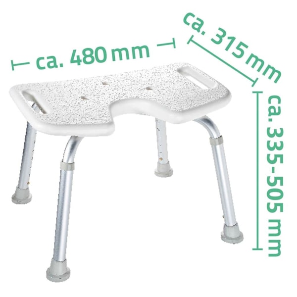 RIDDER Badrumspall 150 kg vit A0050501 Vit