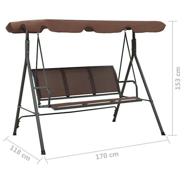 vidaXL Kaffefärgad trädgård hammock Brun