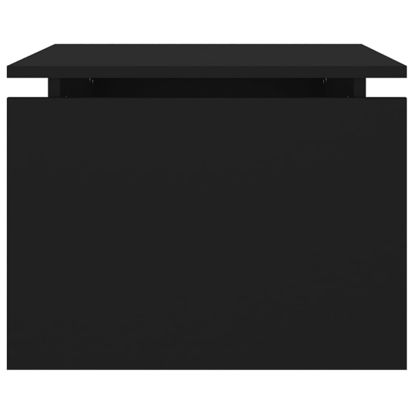 vidaXL Soffbord svart 68x50x38 cm konstruerat trä Svart
