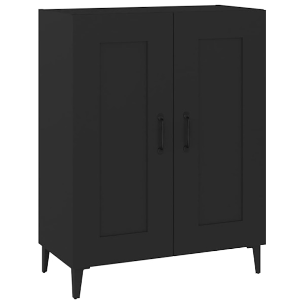 vidaXL Skänk svart 69,5x34x90 cm konstruerat trä Svart