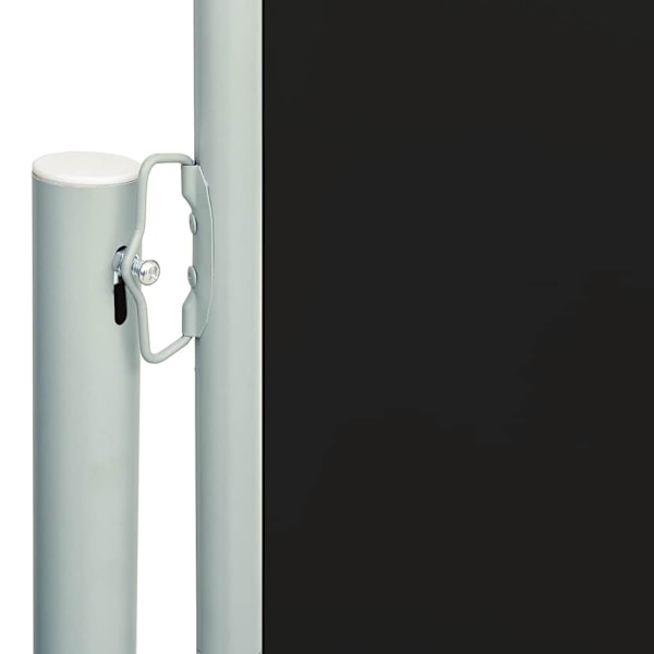 vidaXL Infällbar sidomarkis 117x600 cm svart Svart