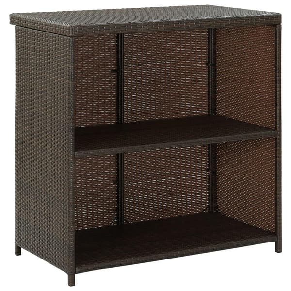 vidaXL Bargrupp 3 delar konstrotting brun Brun
