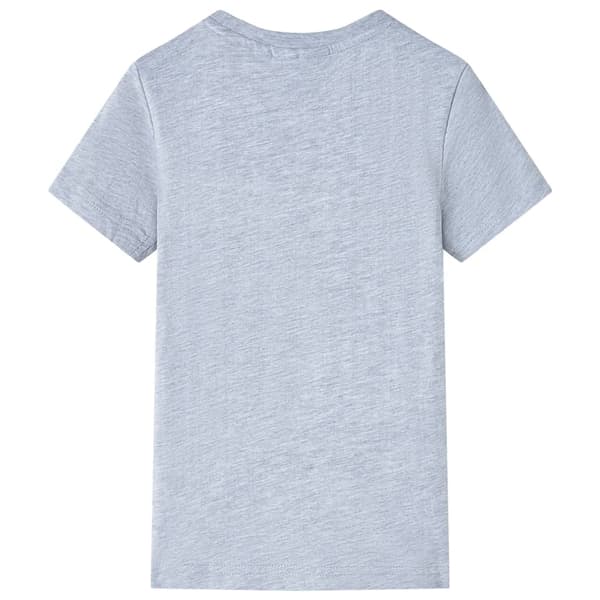 vidaXL T-shirt för barn grå 128 Grå