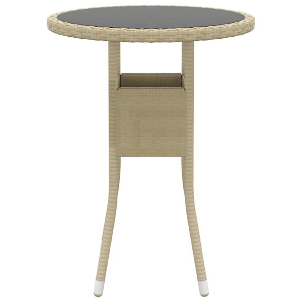 vidaXL Loungegrupp för trädgården 5 delar konstrotting beige Beige