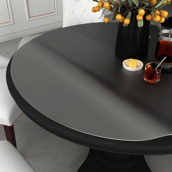 vidaXL Bordsskydd matt Ø 70 cm 2 mm PVC Transparent