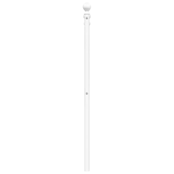 vidaXL Huvudgavel metall vit 135 cm Vit