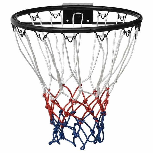 vidaXL Basketring svart 39 cm stål art