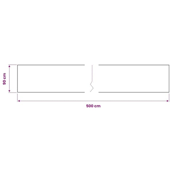 vidaXL Dekorplast vit 500x90 cm PVC Vit