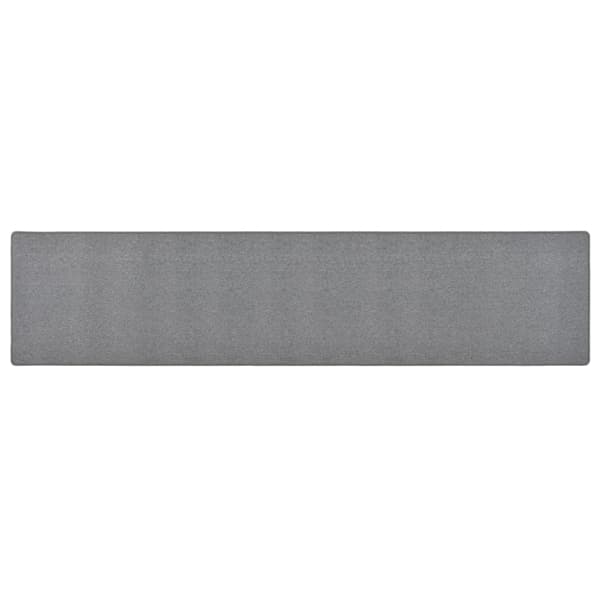 vidaXL Gångmatta mörkgrå 80x400 cm grå