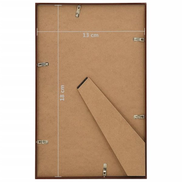 vidaXL Fotoramar 3 st för bord brons 13x18cm MDF Brun