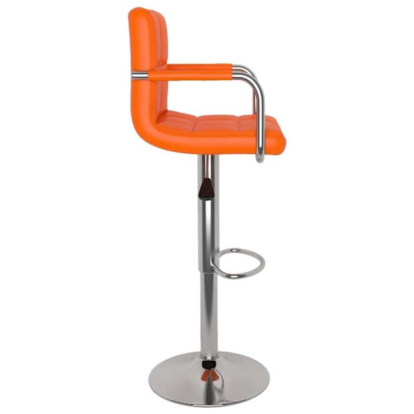 vidaXL Barstolar 2 st orange konstläder Orange