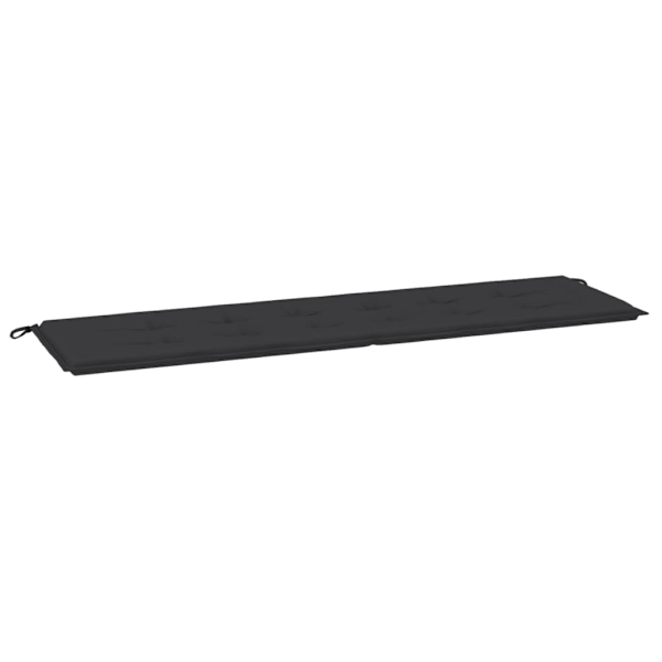 vidaXL Bänkdyna för trädgården svart 180x50x4 cm oxfordtyg Svart