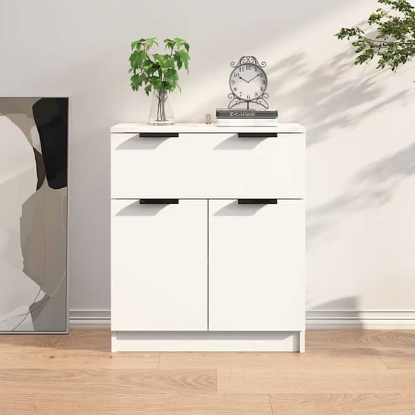vidaXL Skåp vit 60x30x70 cm konstruerat trä Vit