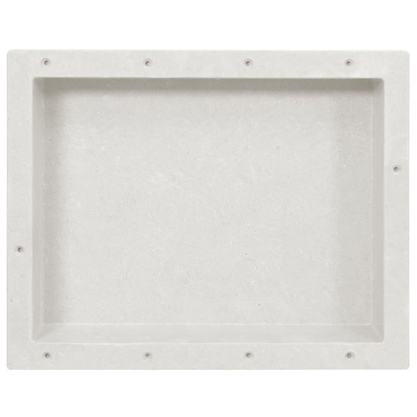 vidaXL Infälld duschhylla niche matt vit 41x51x10 cm Vit