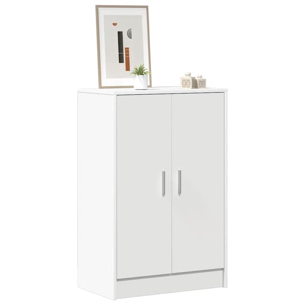 vidaXL Skoskåp 60 x 35 x 92 cm Vit Vit