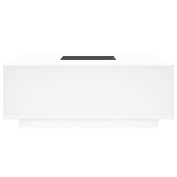 vidaXL Soffbord med Infinity LEDs vit 100x100x40 cm Vit