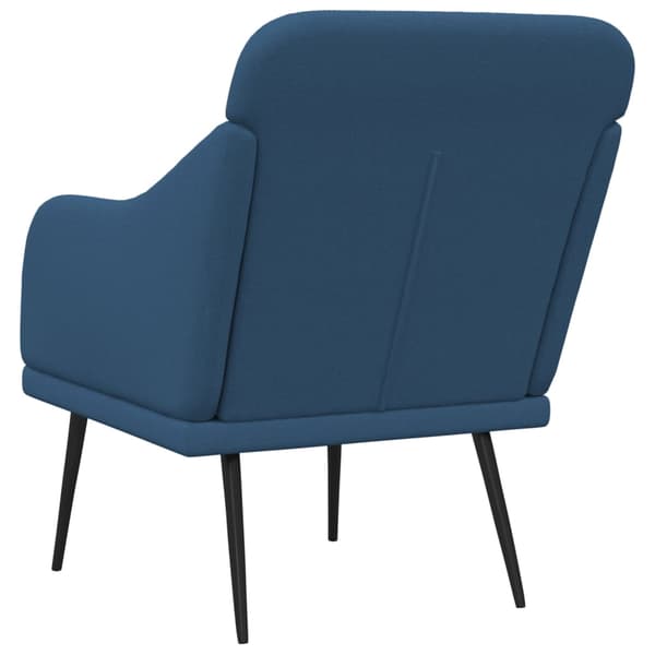 vidaXL Fåtölj blå 63x76x80 cm tyg Blå