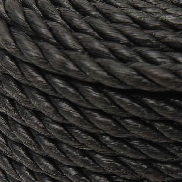 vidaXL Rep svart 14 mm 25 m polypropen