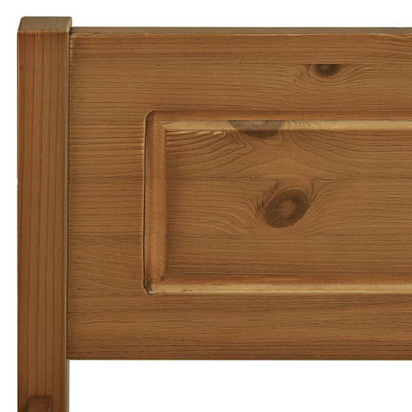 vidaXL Sängram massiv furu honungsbrun 90x200 cm Brun