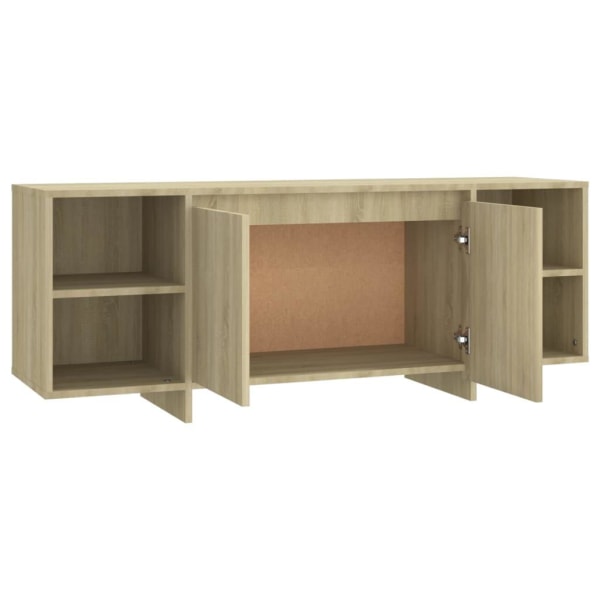 vidaXL Tv-bänk sonoma ek 130x35x50 cm konstruerat trä Beige