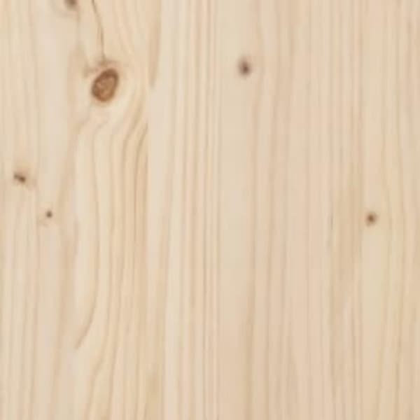 vidaXL Sängram massivt trä 100x200 cm Brun