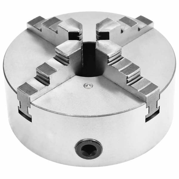 vidaXL 4-backs självjusterande svarvchuck 200 mm stål K12 200