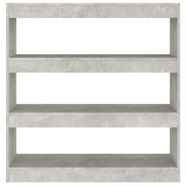 vidaXL Bokhylla/Rumsavdelare betonggrå 100x30x103 cm grå