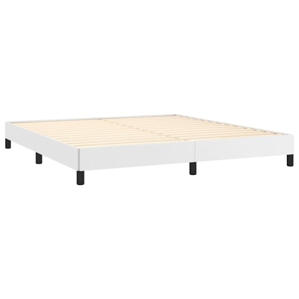 vidaXL Sängram vit 160x200 cm konstläder Vit