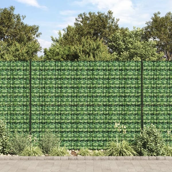 vidaXL Insynsskydd för trädgården 4 st PVC 35x0,19 m grön Grön