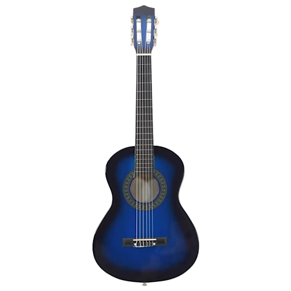 vidaXL Gitarr för nybörjare och barn klassisk blå 1/2 34" Blå