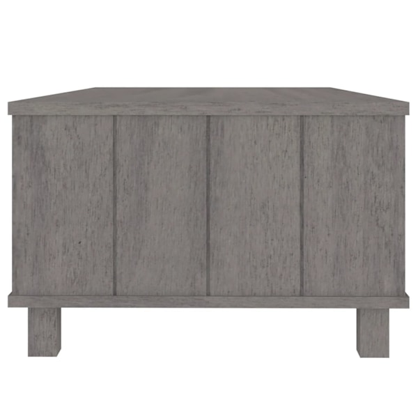 vidaXL Soffbord HAMAR ljusgrå 100x55x35 cm massiv furu grå