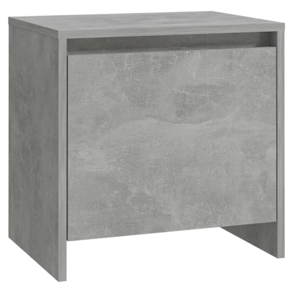 vidaXL Sängbord betonggrå 45x34,5x44,5 cm spånskiva grå