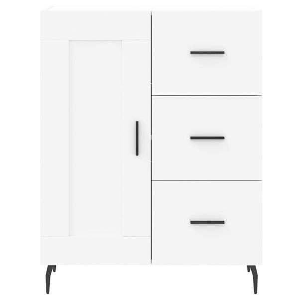 vidaXL Högskåp vit 69,5x34x180 cm konstruerat trä Vit