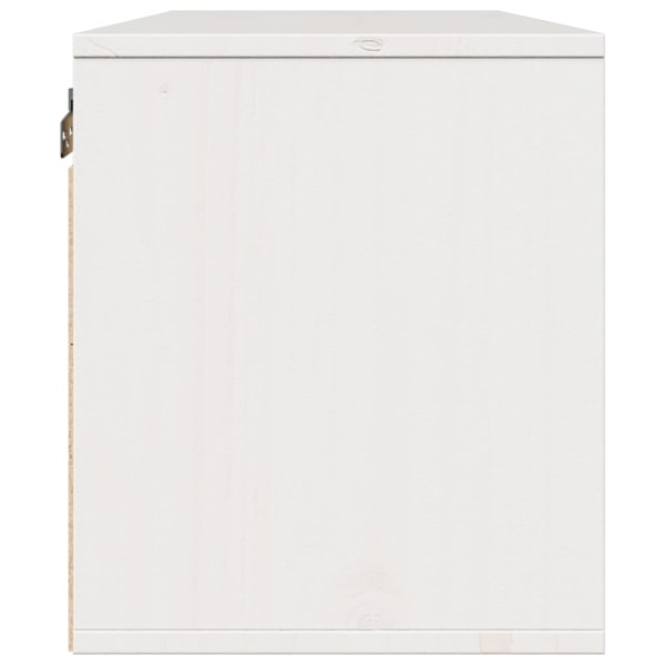 vidaXL Väggskåp vit 80x30x35 cm massiv furu Vit