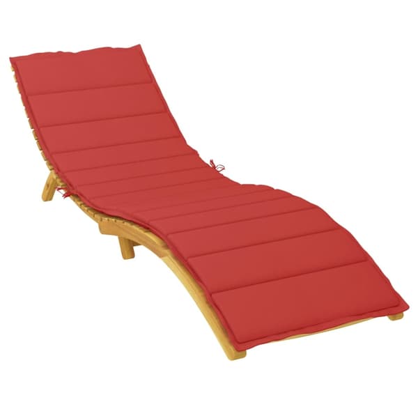 vidaXL Solsängsdynor Oxford tyg (100% polyester) Röd Röd