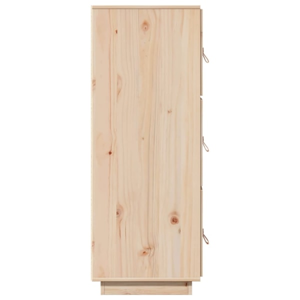 vidaXL Högskåp 34x40x108,5 cm massiv furu Brun