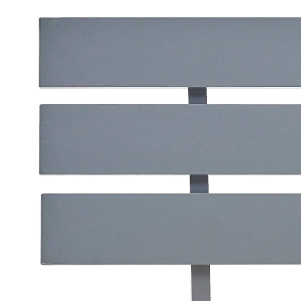 vidaXL Sängram grå massiv furu 100x200 cm grå