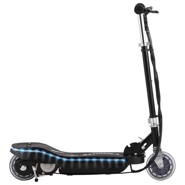 vidaXL Elektrisk sparkcykel med LED 120 W svart Svart