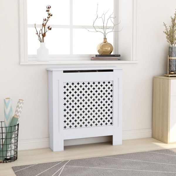 vidaXL Elementskydd MDF vit 78 cm Vit
