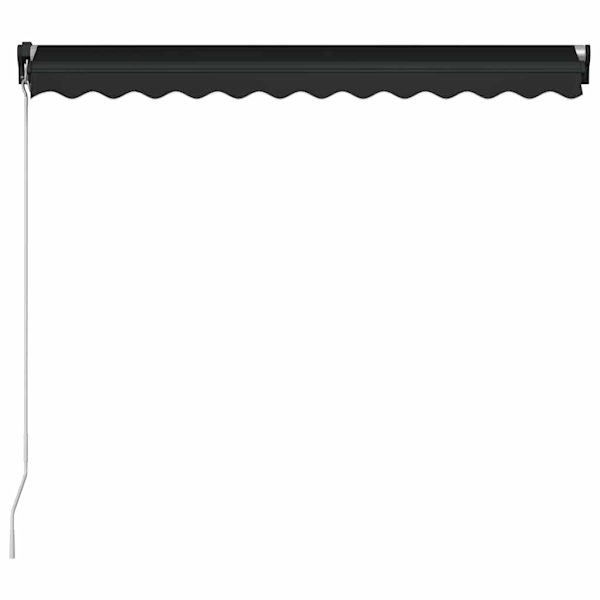 vidaXL Markis manuellt infällbar med LED 300x250 cm antracit Antracit