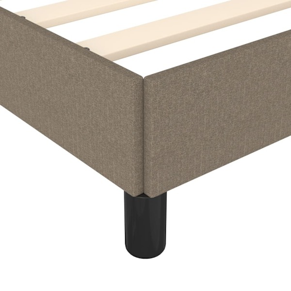vidaXL Sängram taupe 80x200 cm tyg Taupe