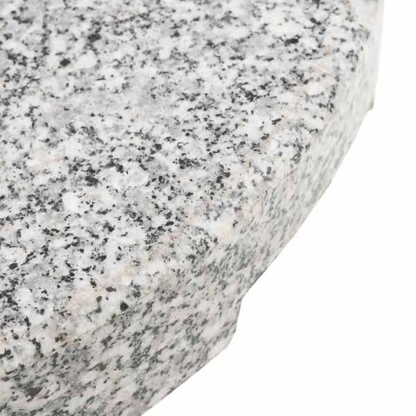 vidaXL Parasollfot granit rund 20 kg grå