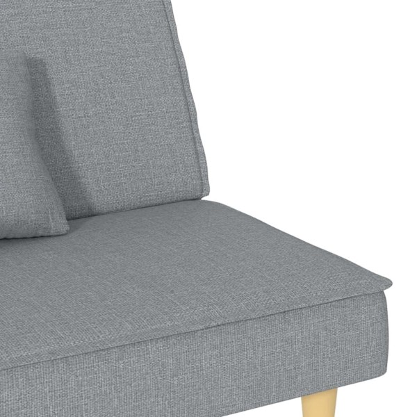 vidaXL Bäddsoffa ljusgrå tyg Grå