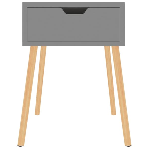 vidaXL Sängbord 2 st grå 40x40x56 cm konstruerat trä grå