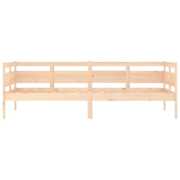 vidaXL Dagbädd 80x200 cm massiv furu Brun