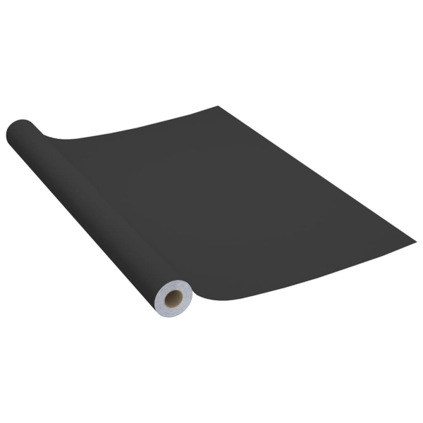 vidaXL Dekorplast 2 st svart 500x90 cm PVC Svart