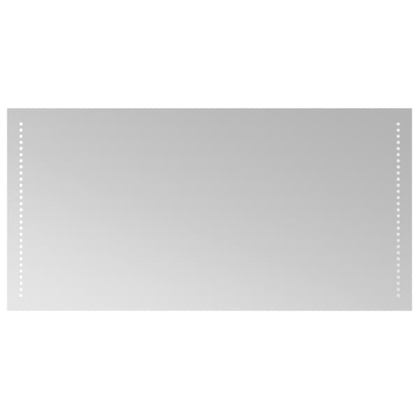 vidaXL Badrumsspegel LED 50x100 cm Transparent