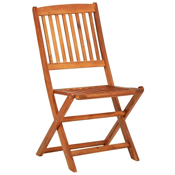 vidaXL Matgrupp för trädgården 9 delar 220x90x75 cm massivt akaciaträ Brun