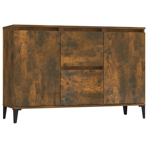 vidaXL Skänk rökfärgad ek 104x35x70 cm konstruerat trä Brun