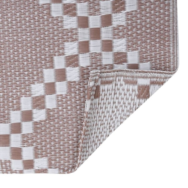 vidaXL Utomhusmatta ARAKIL brun 160x230 cm PP Brun